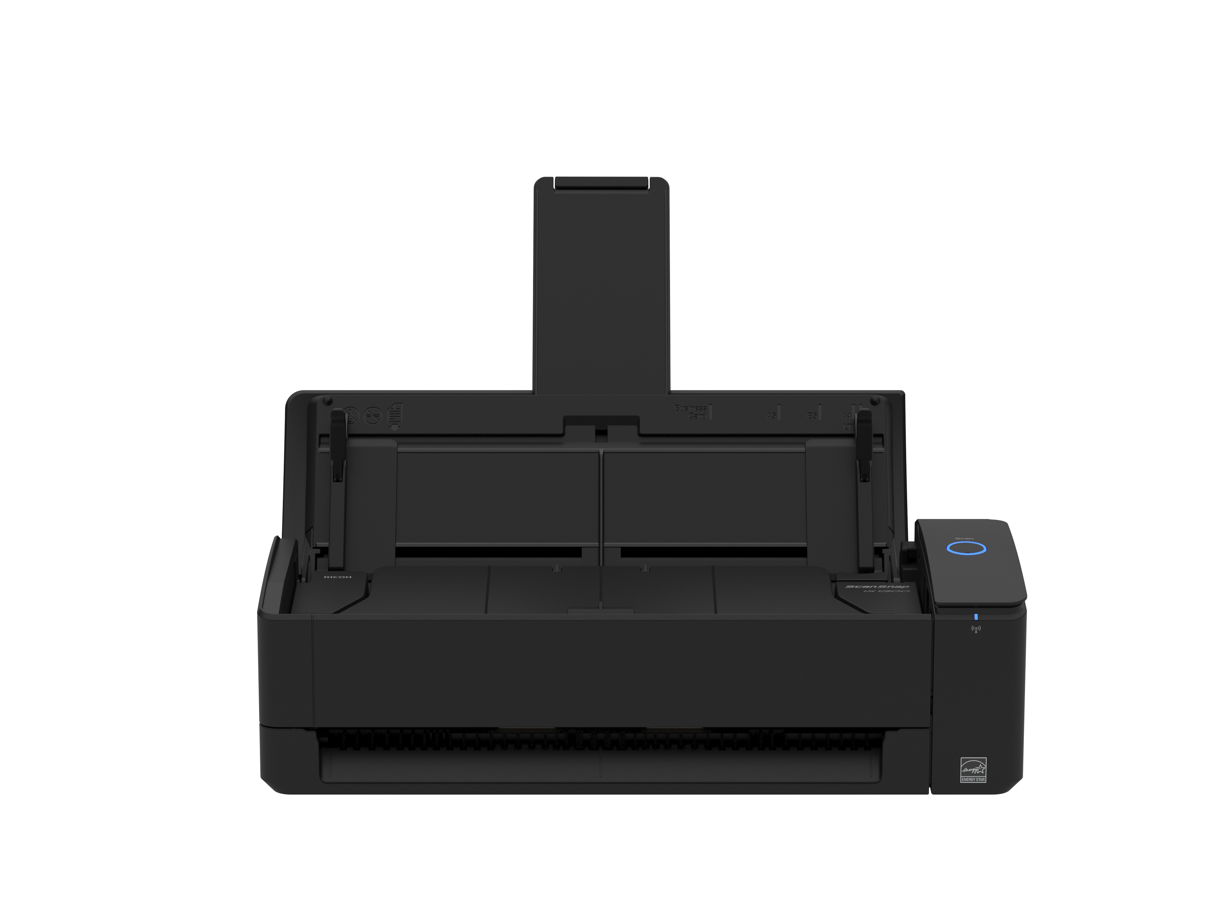 Fujitsu ScanSnap iX1300 front view with cover open